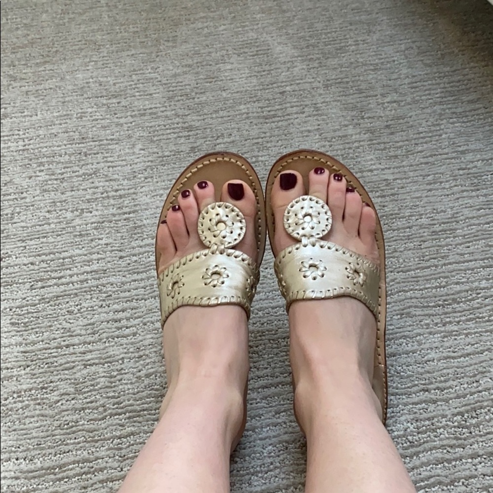 Platinum Jack Rogers sandals size 6.5